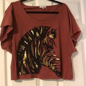 Delia’s graphic crop top size L (worn twice)